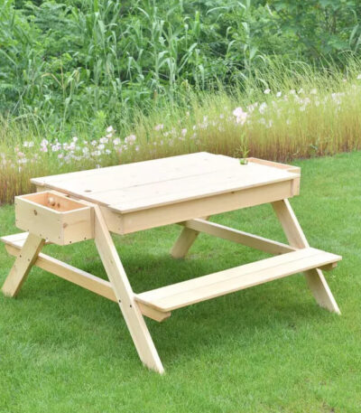 Outdoor picnic table