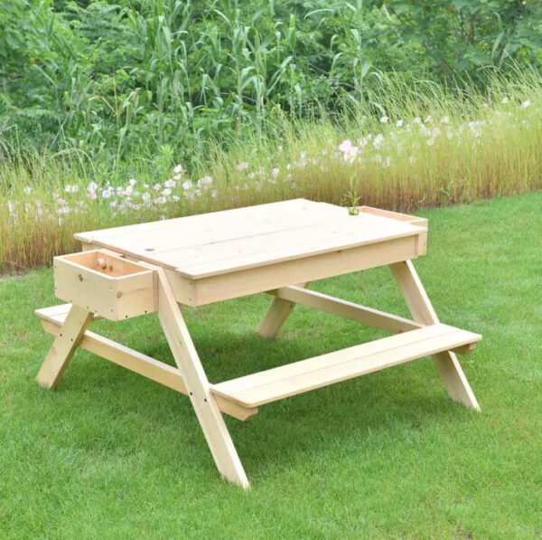 Outdoor picnic table