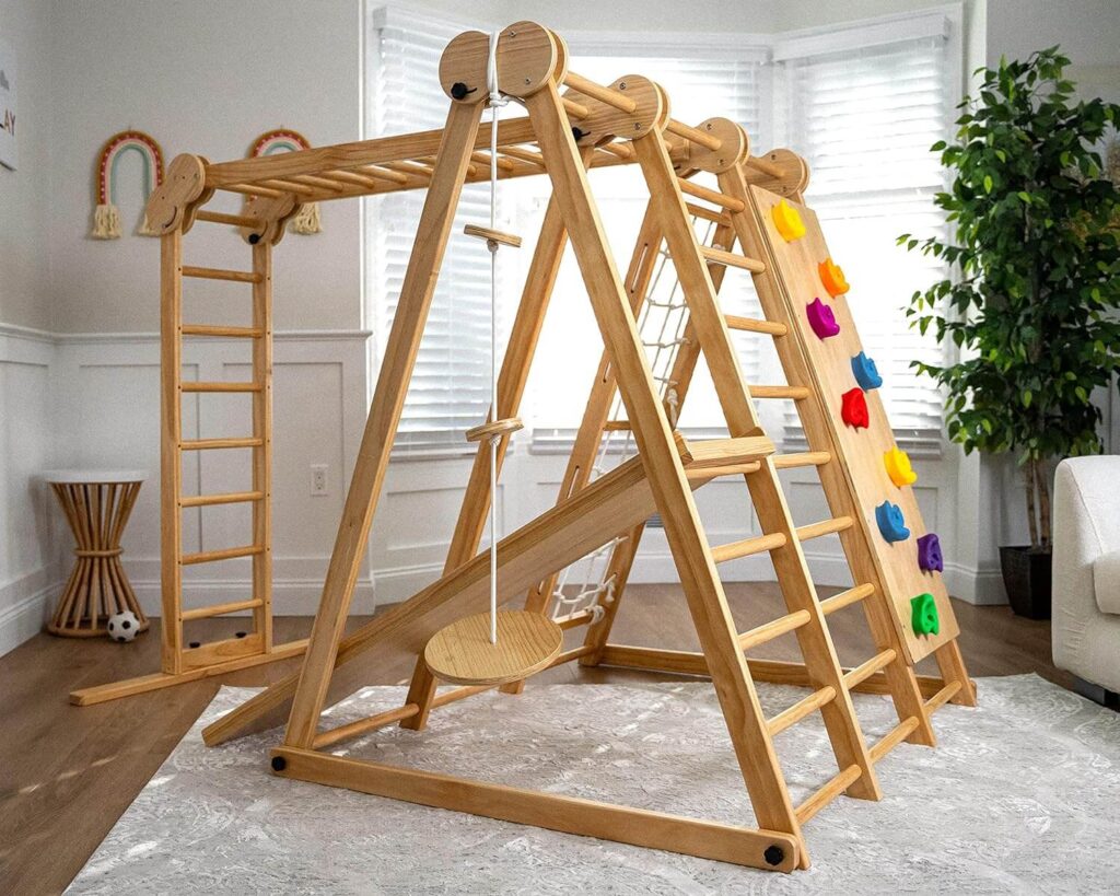 kids jungle gym with monkey bar