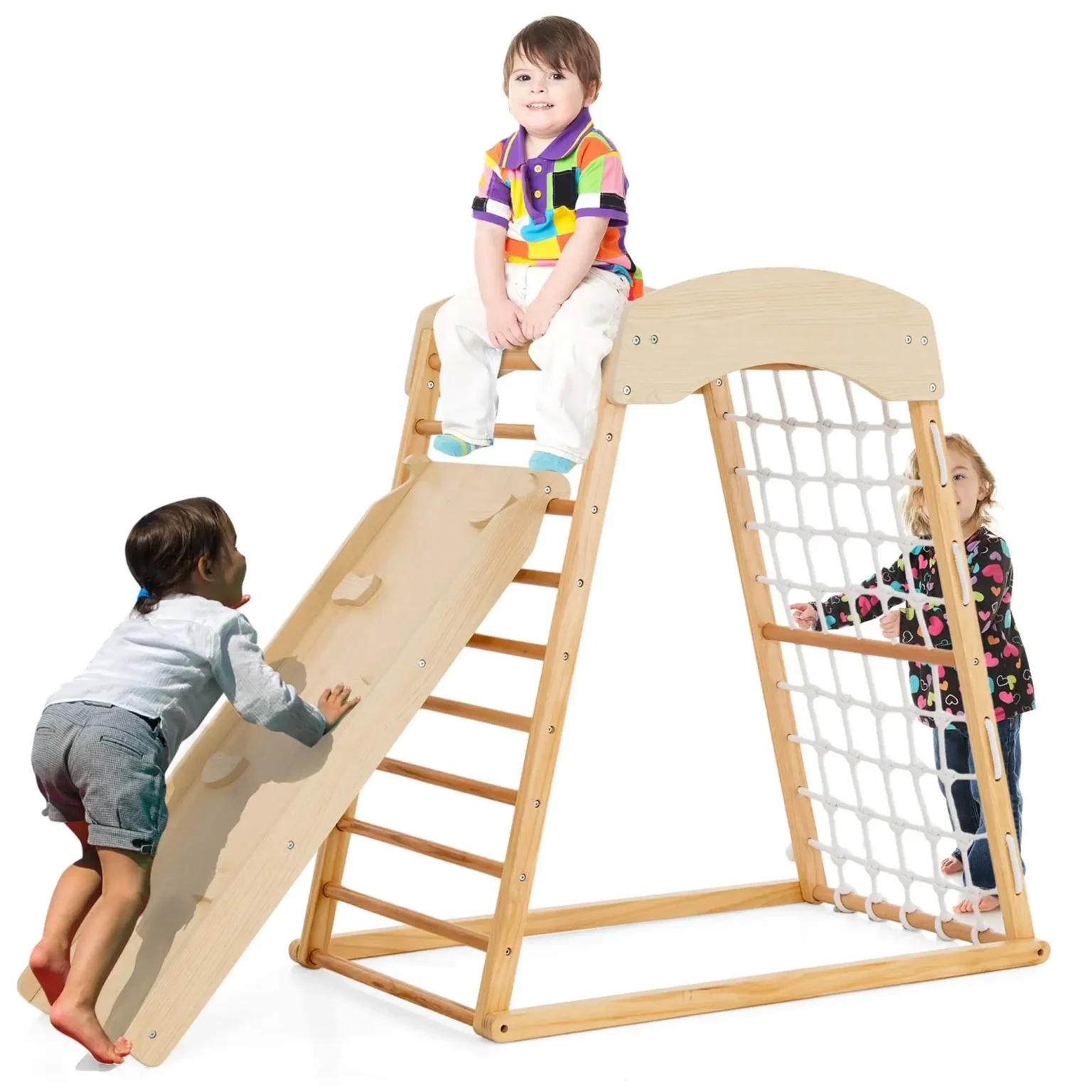 wooden play set for kids