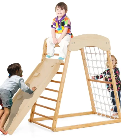 wooden play set for kids