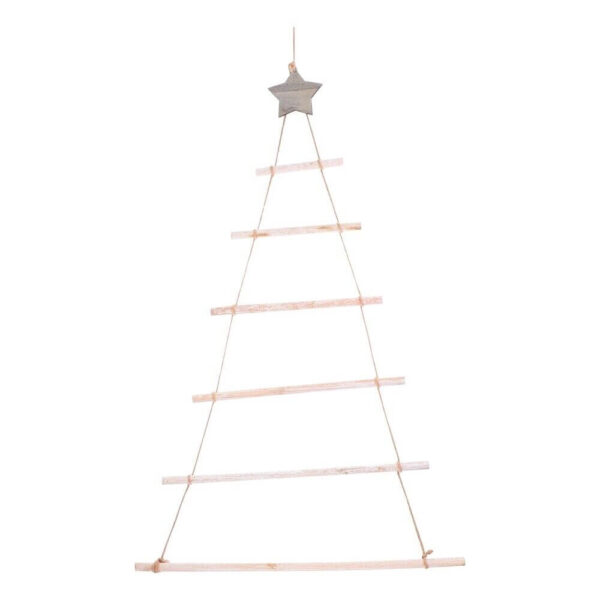 Hanging wooden Christmas tree for wall