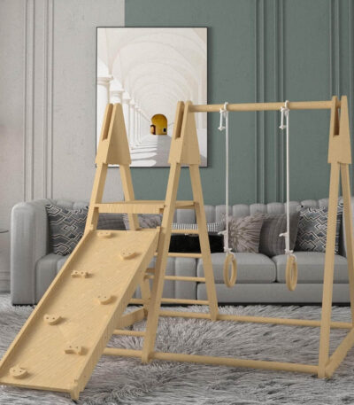 Pikler Triangle Climber with Ramp