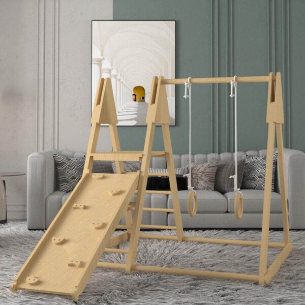 Pikler Triangle Climber with Ramp