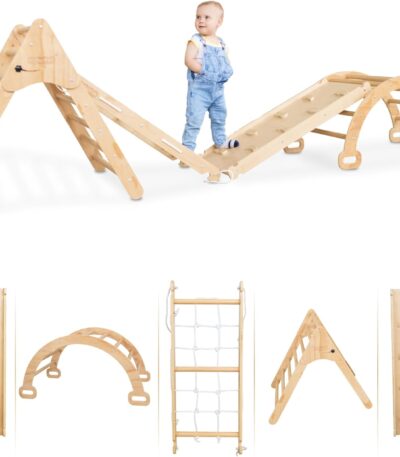 Wooden Indoor Climbing set for Toddlers