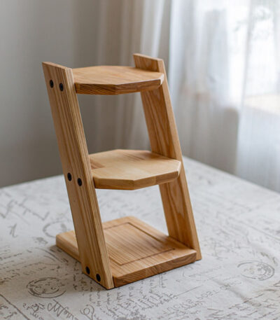 Wooden storage rack