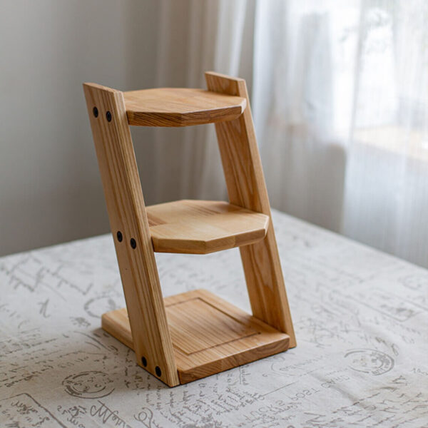 Wooden storage rack