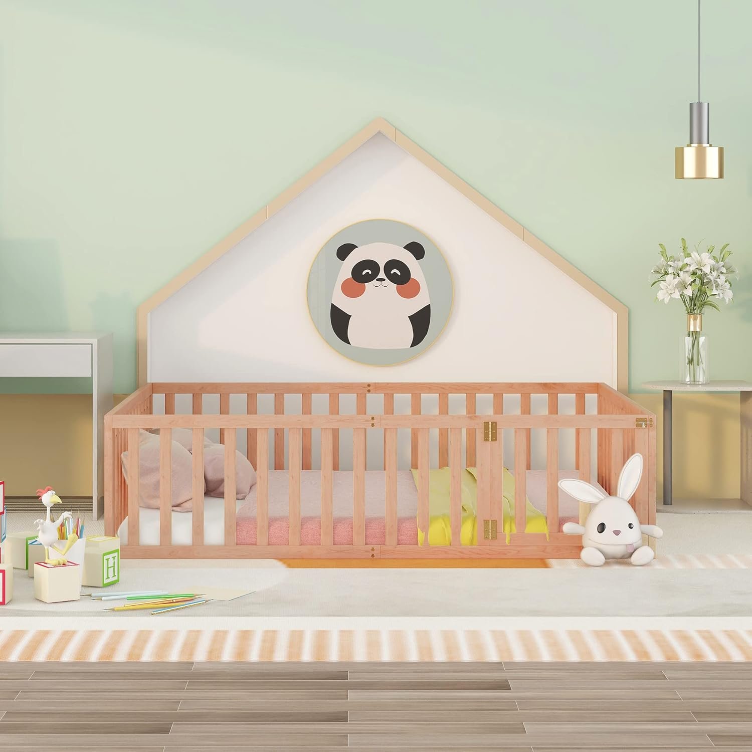 Comfortable Kids Floor Bed Frame for Sweet Dreams & Playtime