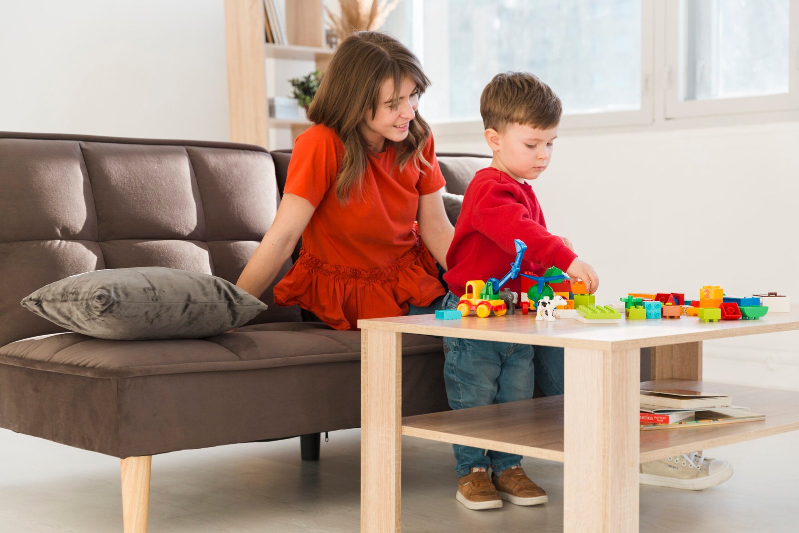 mom-with-son-home-playing