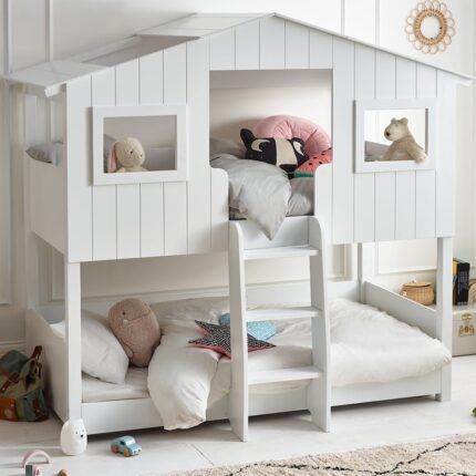 Kids Tree House Bunk Bed: Fun & Functional for Kids' Rooms