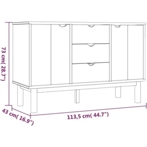 2-Door 3-Drawer Sideboard