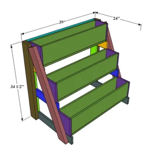 3 Tier Raised Planter Box