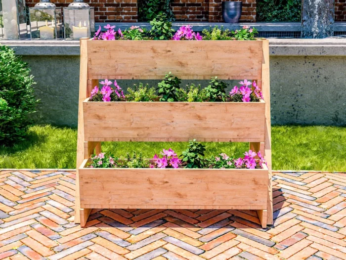 3 Tier Raised Planter Box
