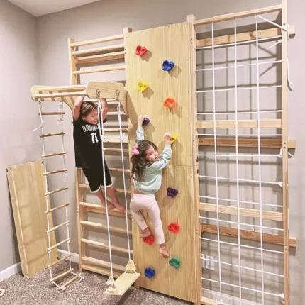 DWW 9-in-1 Swedish Ladder Wall Gym (5)