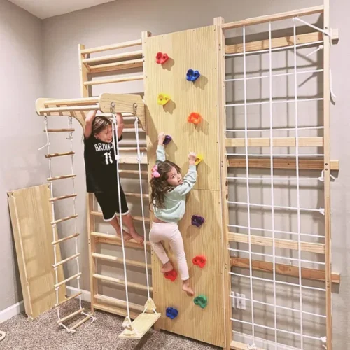 DWW 9-in-1 Swedish Ladder Wall Gym (5)