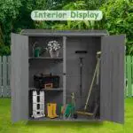 DWW Outdoor Storage Shed with Lockable Doors (2)