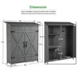 DWW Outdoor Storage Shed with Lockable Doors (2)