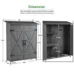 DWW Outdoor Storage Shed with Lockable Doors (2)