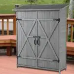 DWW Outdoor Storage Shed with Lockable Doors (3)