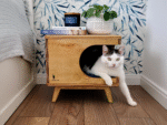 DWW Stylish plywood cat house (3)
