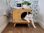 DWW Stylish plywood cat house (3)