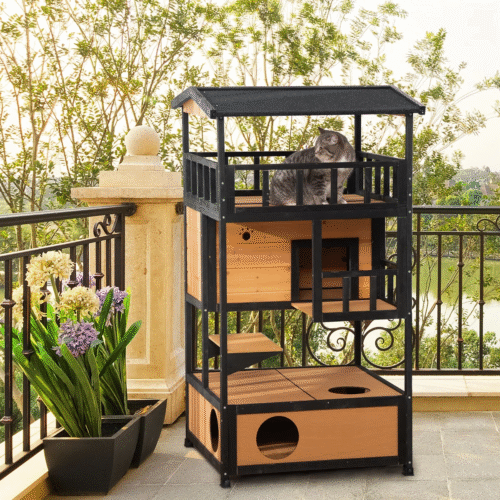 DWW Wooden Cat house (4)