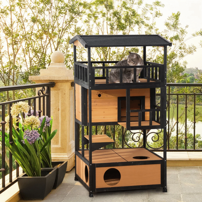 DWW Wooden Cat house (4)