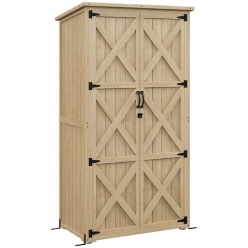 DWW Wooden Outdoor Garden Shed (1)