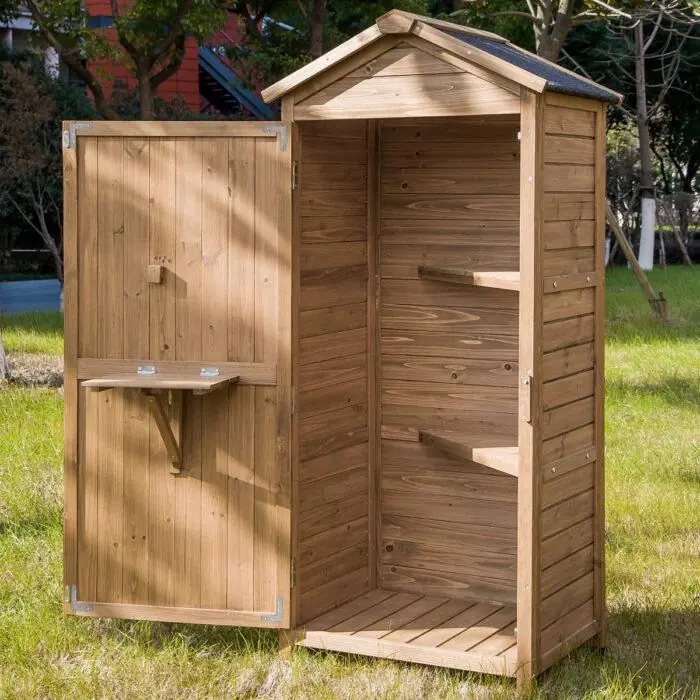 Shed Locker DWW Wooden Outdoor Garden Shed Lockers - Dubai Wood Works