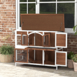 DWW Wooden Rabbit Cage, Hutch For Rabbit
