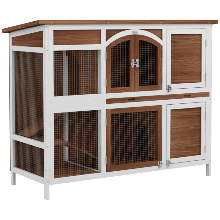 DWW Wooden Rabbit Cage, Hutch For Rabbit
