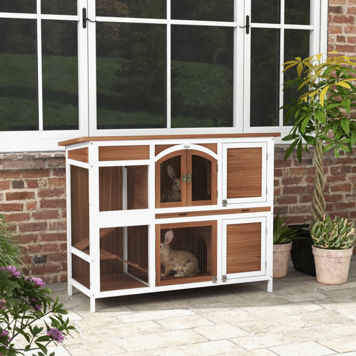 DWW Wooden Rabbit Cage, Hutch For Rabbit