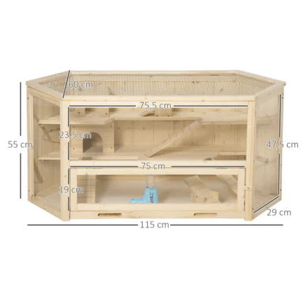 DWW Wooden hamster cage (1)