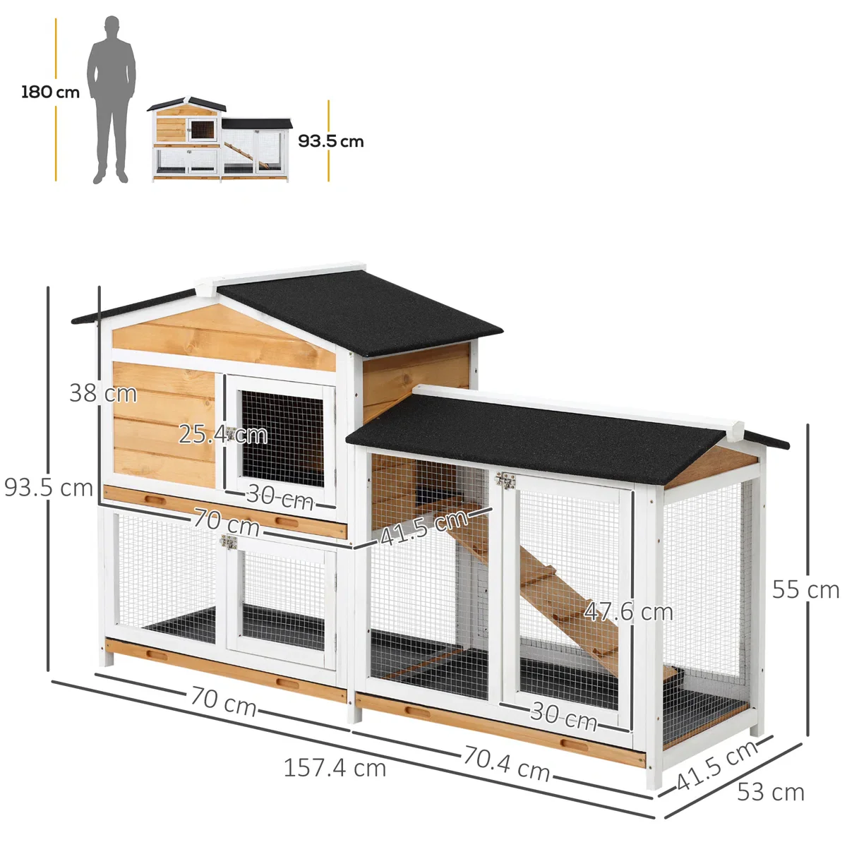 DWW wooden Rabbit hutch (1)