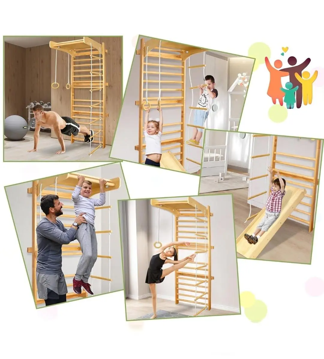 Kids swedish wall ladder