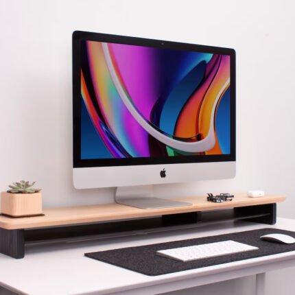 Monitor Stand Wooden Organizer Desk Shelf (5)