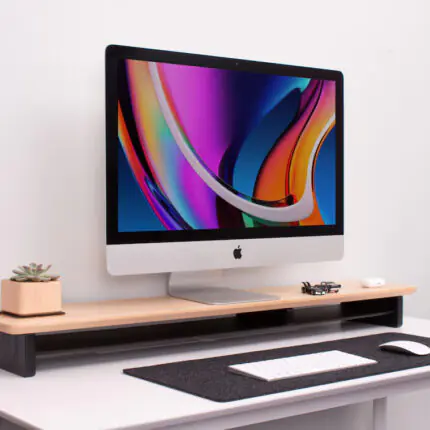 Monitor Stand Wooden Organizer Desk Shelf (5)