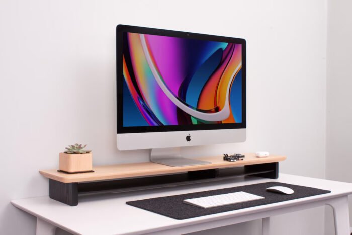 Monitor Stand Wooden Organizer Desk Shelf (5)