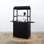 Promotional Display Cart in black color