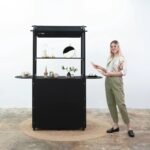 Promotional Display Cart in black color