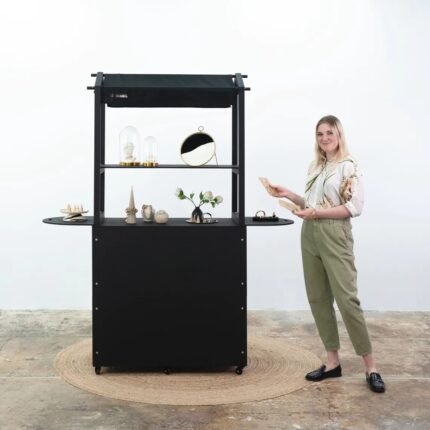 Promotional Display Cart in black color