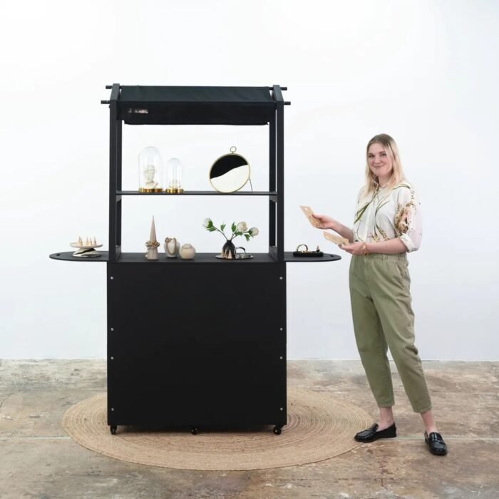 Promotional Display Cart in black color
