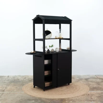 Promotional Display Cart in black color