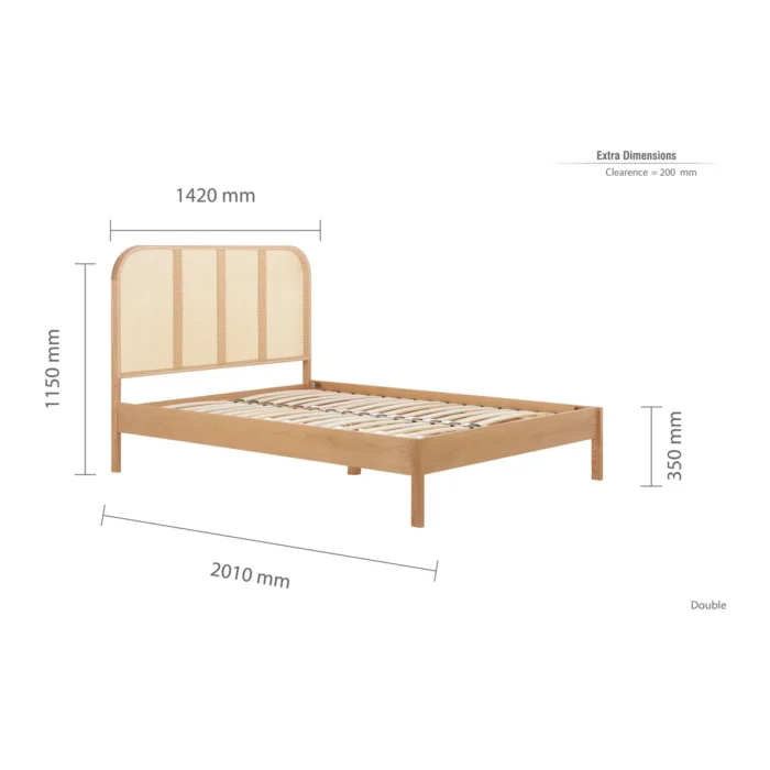 Rattan Panel Bed