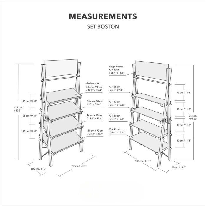 Shelving for fashion designers, craft people and print makers