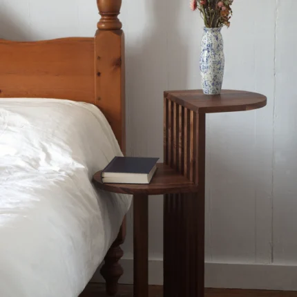 Solid Wood Two Tier Side Table