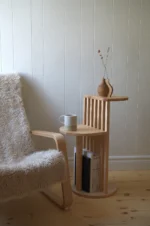Solid Wood Two Tier Side Table