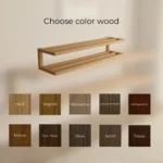 Solid Wood Wall Mounted Shoe Rack