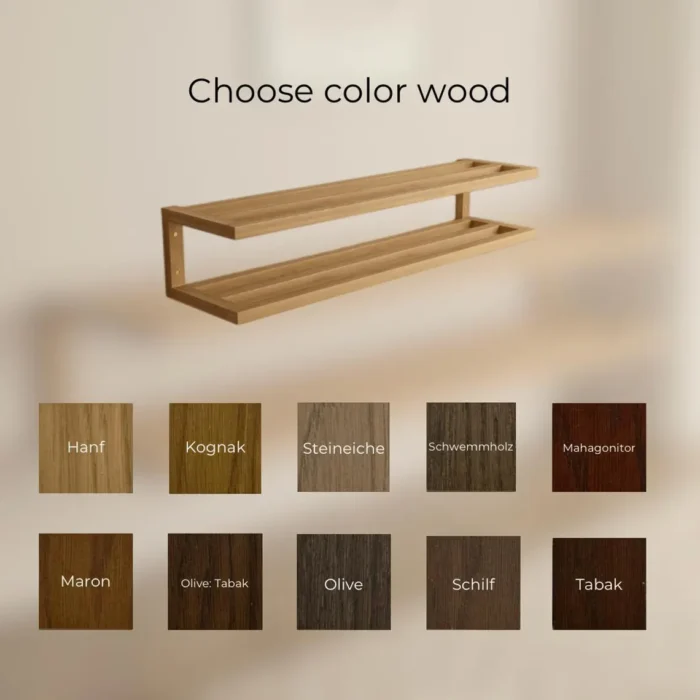 Solid Wood Wall Mounted Shoe Rack