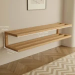 Solid Wood Wall Mounted Shoe Rack